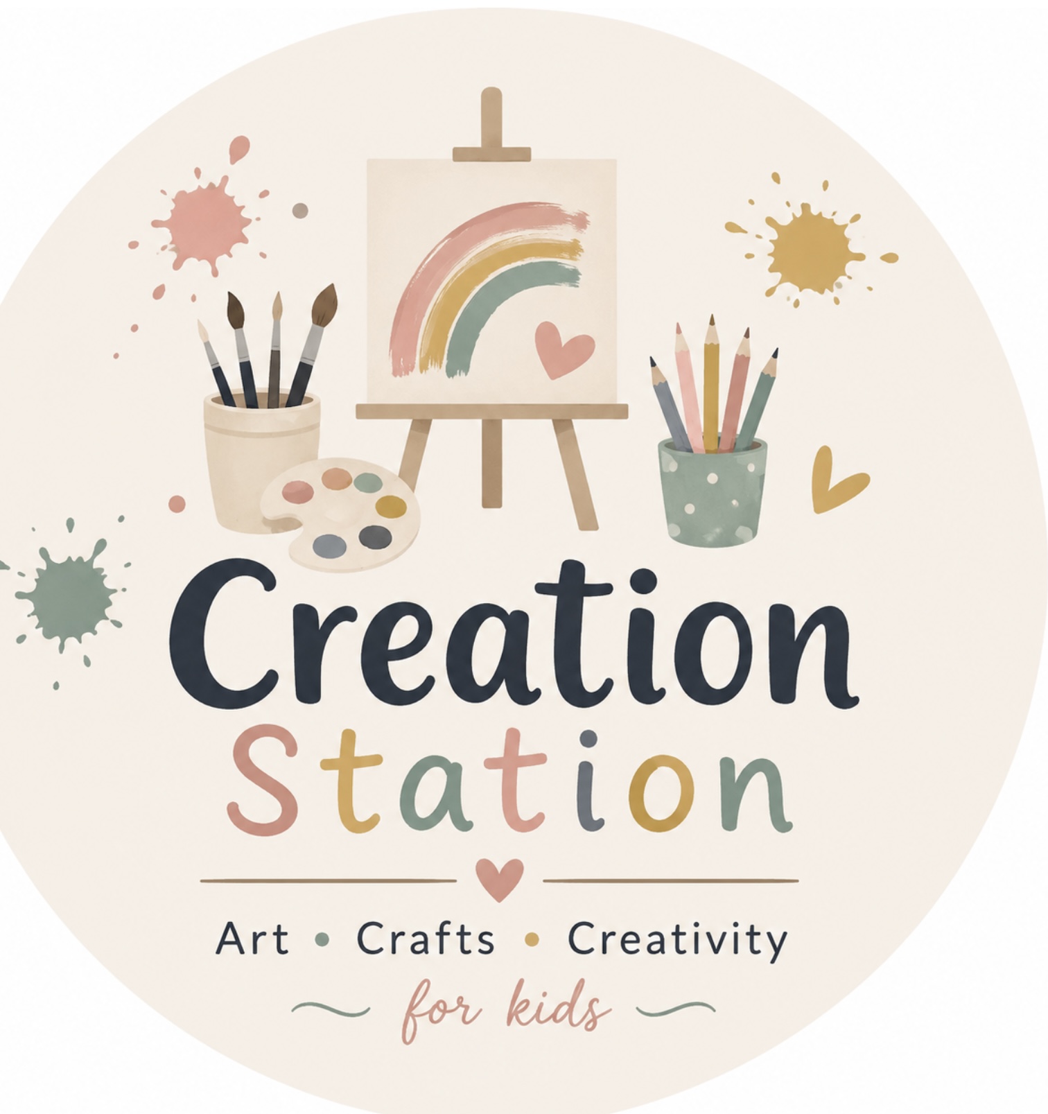 Creation Station Art Space logo
