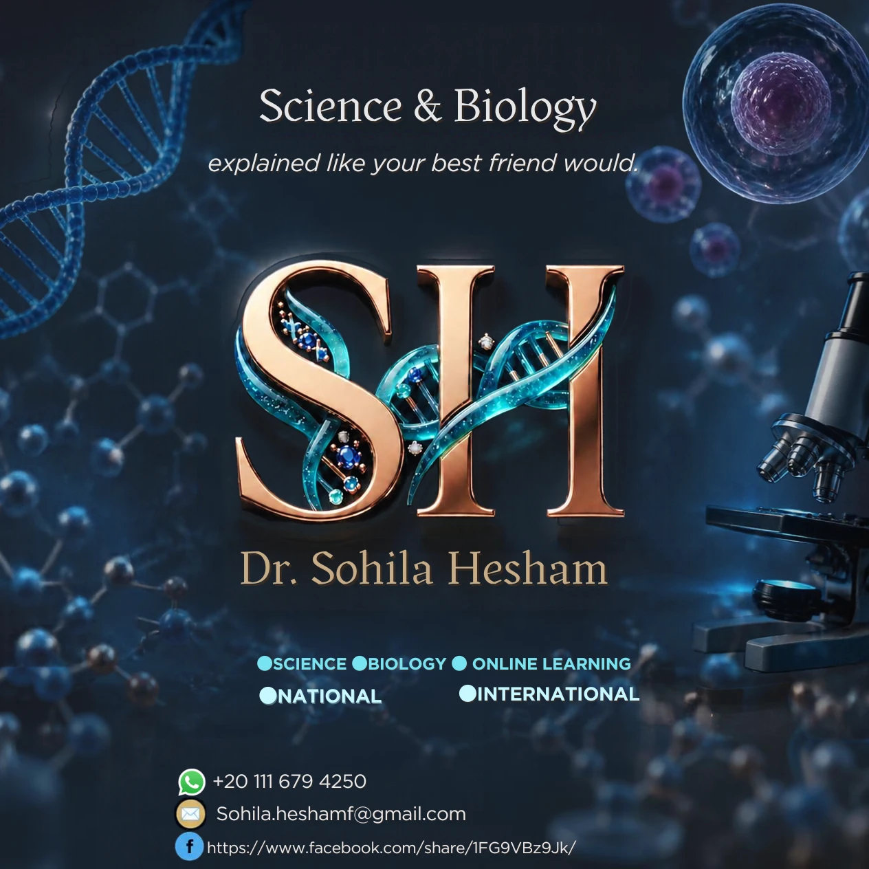 Biology, Science with DR. Sohila Hesham| Science & Biology Educator صورة 2