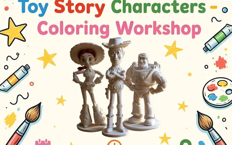Toy Story Figures Coloring Workshop photo 1